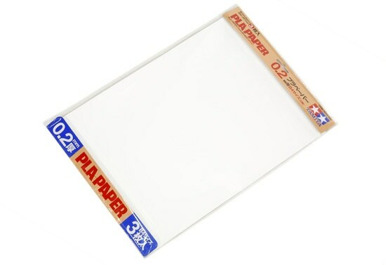 Tamiya 70209  Pla-paper B4 0.2mm, 3 pieces
