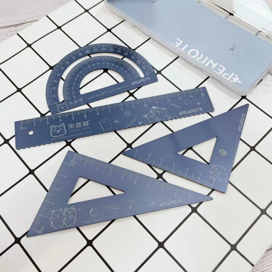 【PENROTE筆樂】柴語錄鋁合金4入套尺