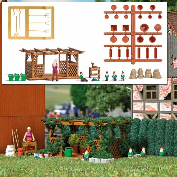 Busch 7873 HO規 Im Garten 花園與盆栽工具