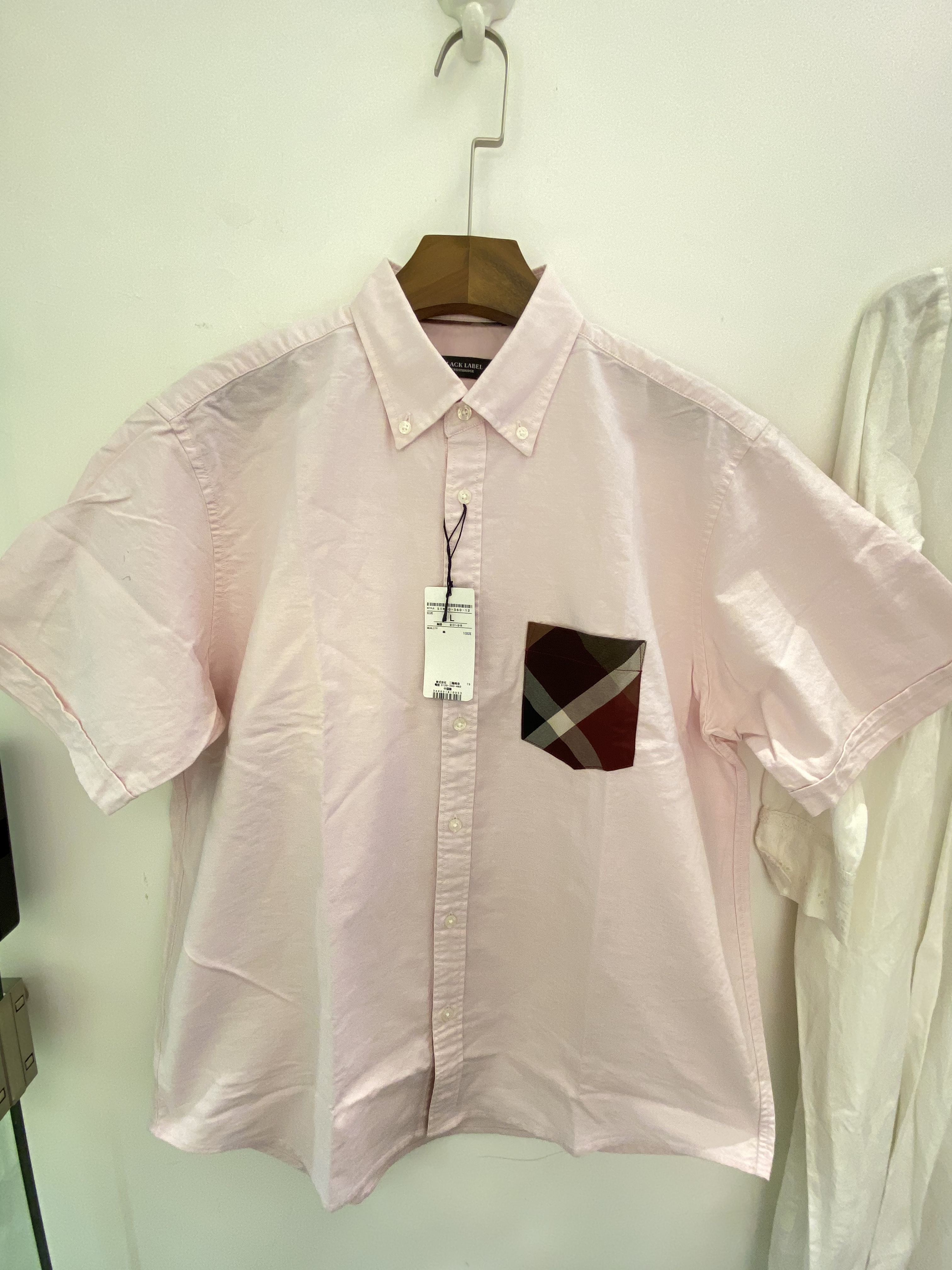 Black label 格仔袋恤衫/4色