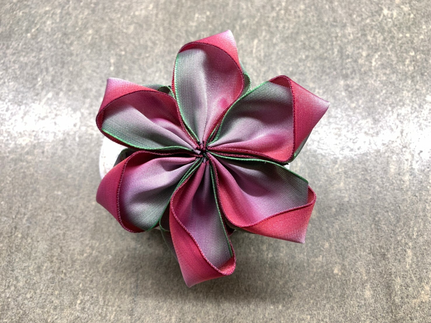 日式雙面簪花/紫霧蝶影/配飾