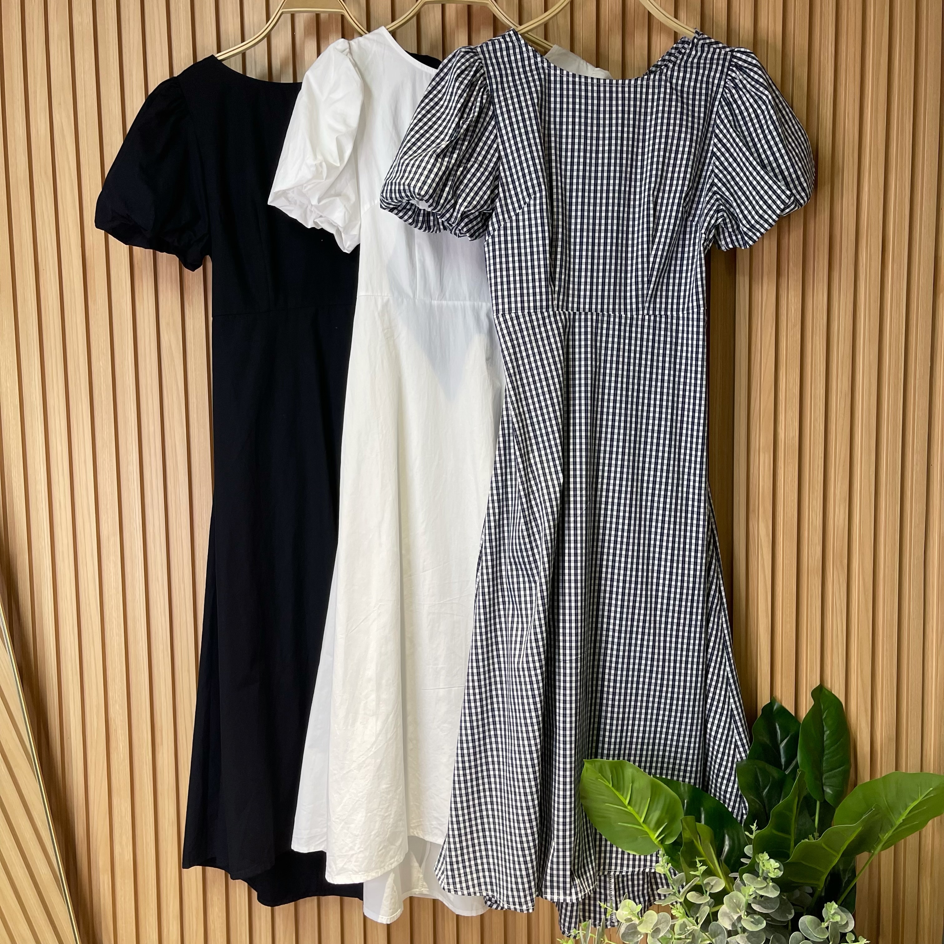 【Hoi2推介】後露背泡泡袖長OPS