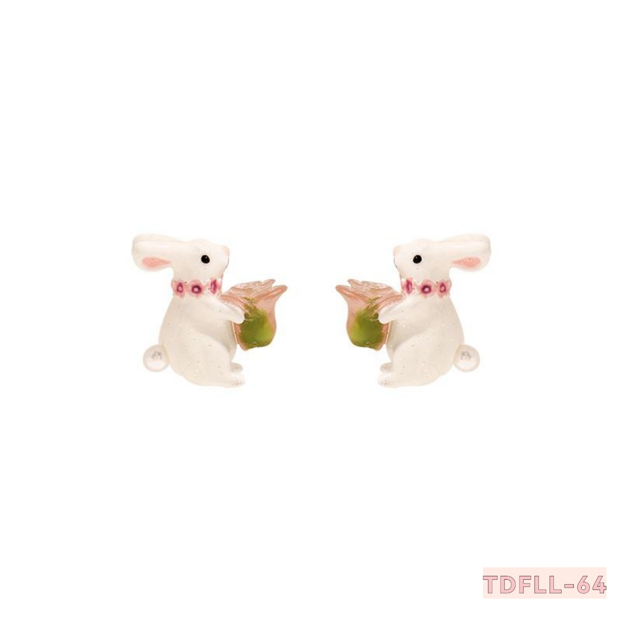 #珐琅 #可爱兔子系列 耳钉耳环 轻奢耳饰项链吊