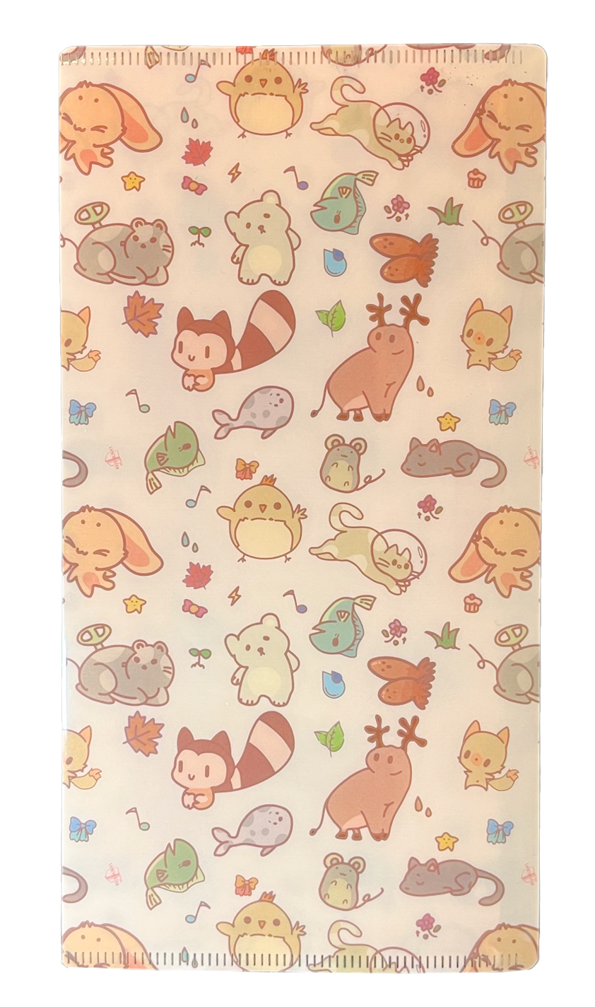 Lanchester卡通口罩套 (Zoo-A) 22*11cm (三層分隔內層)