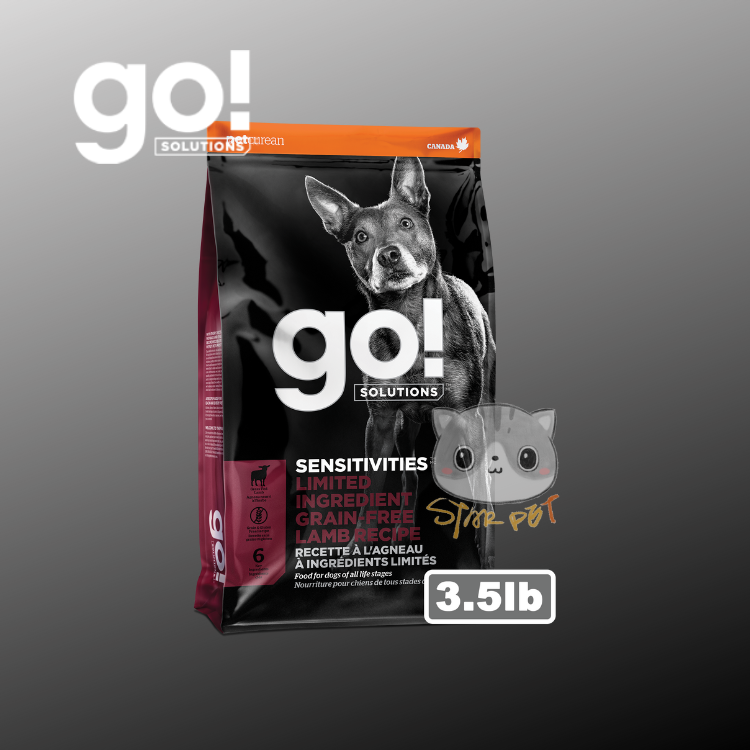 GO! SOLUTIONS™ SENSITIVITIES Limited Ingredient Grain Free Lamb Dog Food Recipe 3.5lb