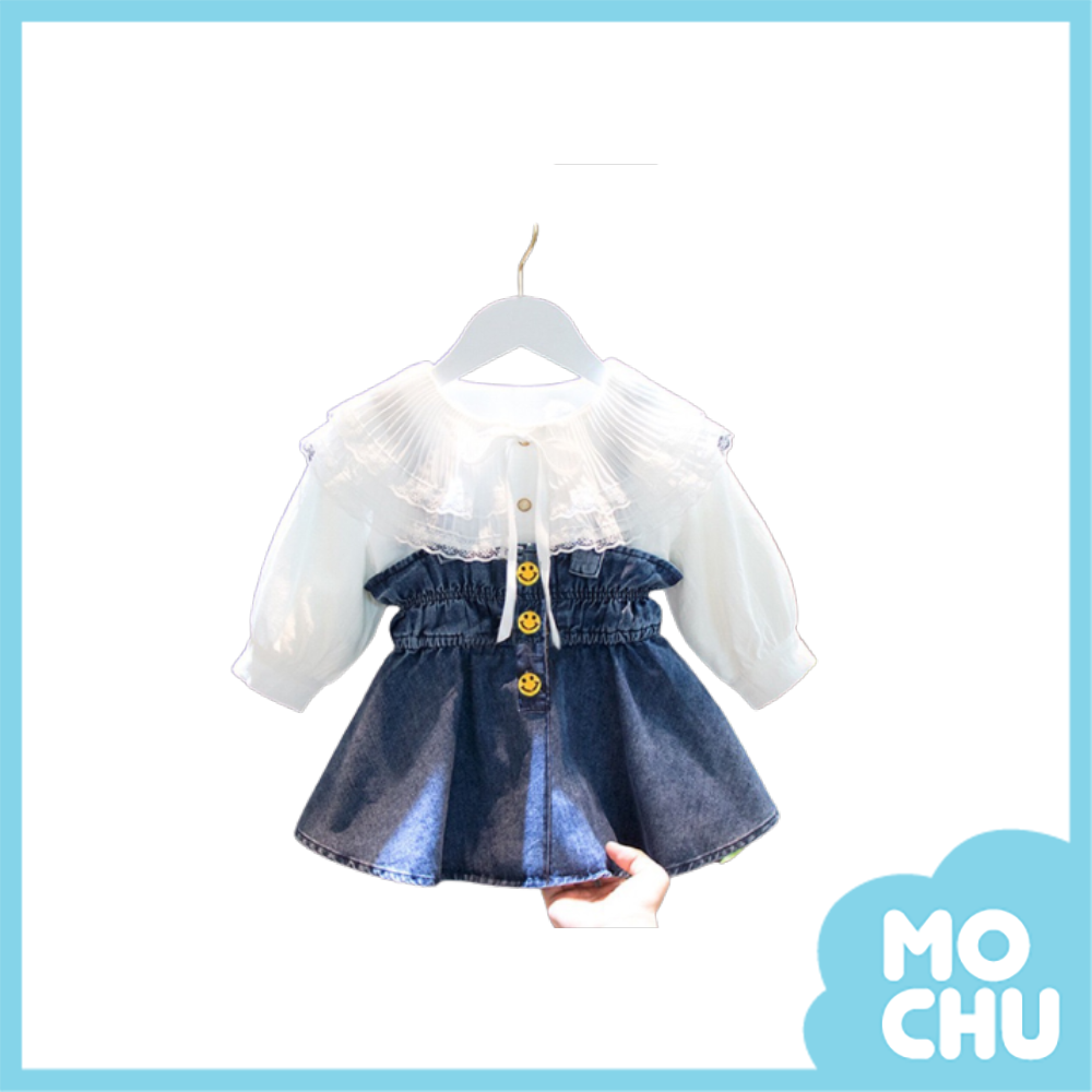 蕾絲白襯衫+背帶裙套裝