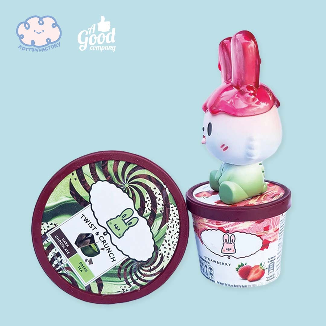 Kotton Factory - Strawberry Matcha Latte Robin