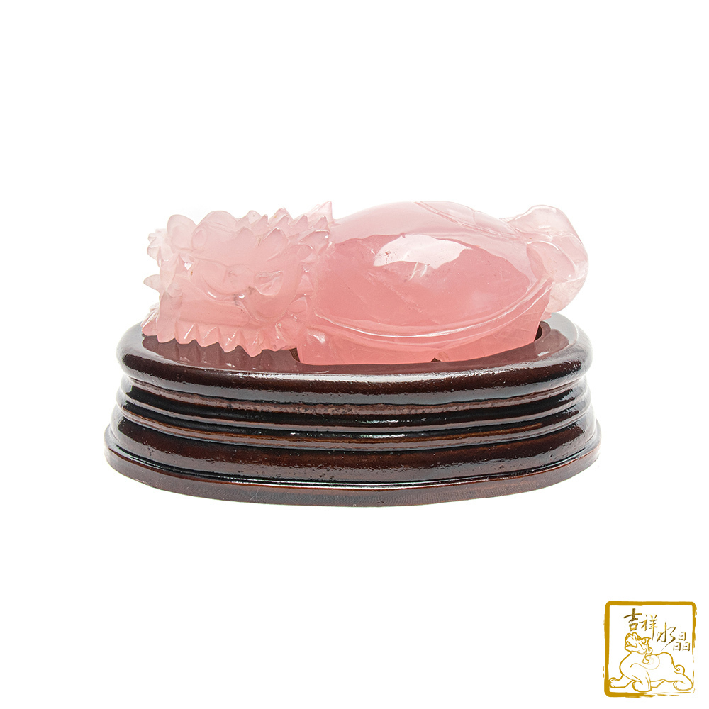 粉水晶龍龜 546g 招財貴人