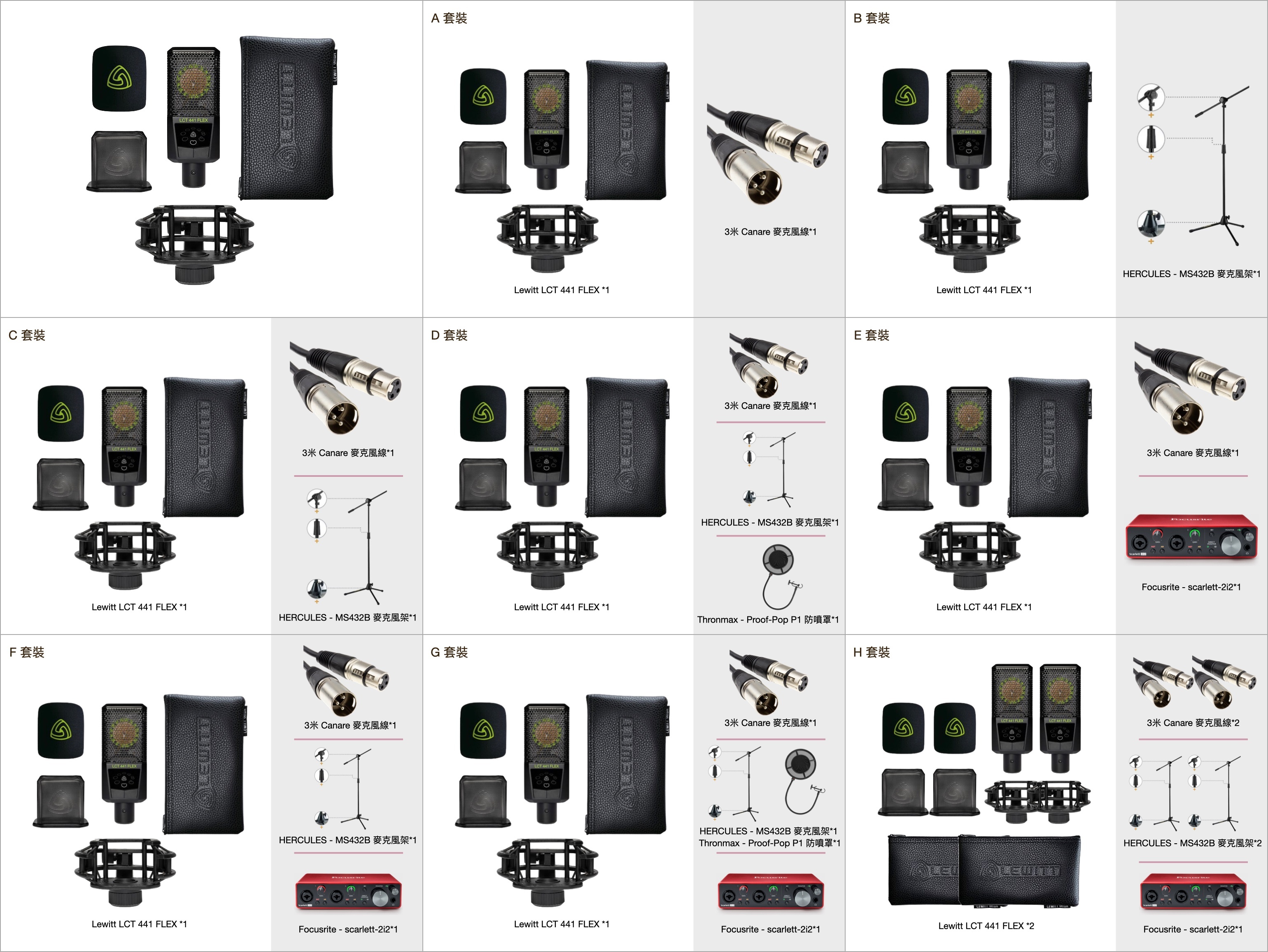 LEWITT - LCT 441 Flex 八種指向模式專業電容式麥克風 人聲麥克風 空心樂器麥克風 錄音必備