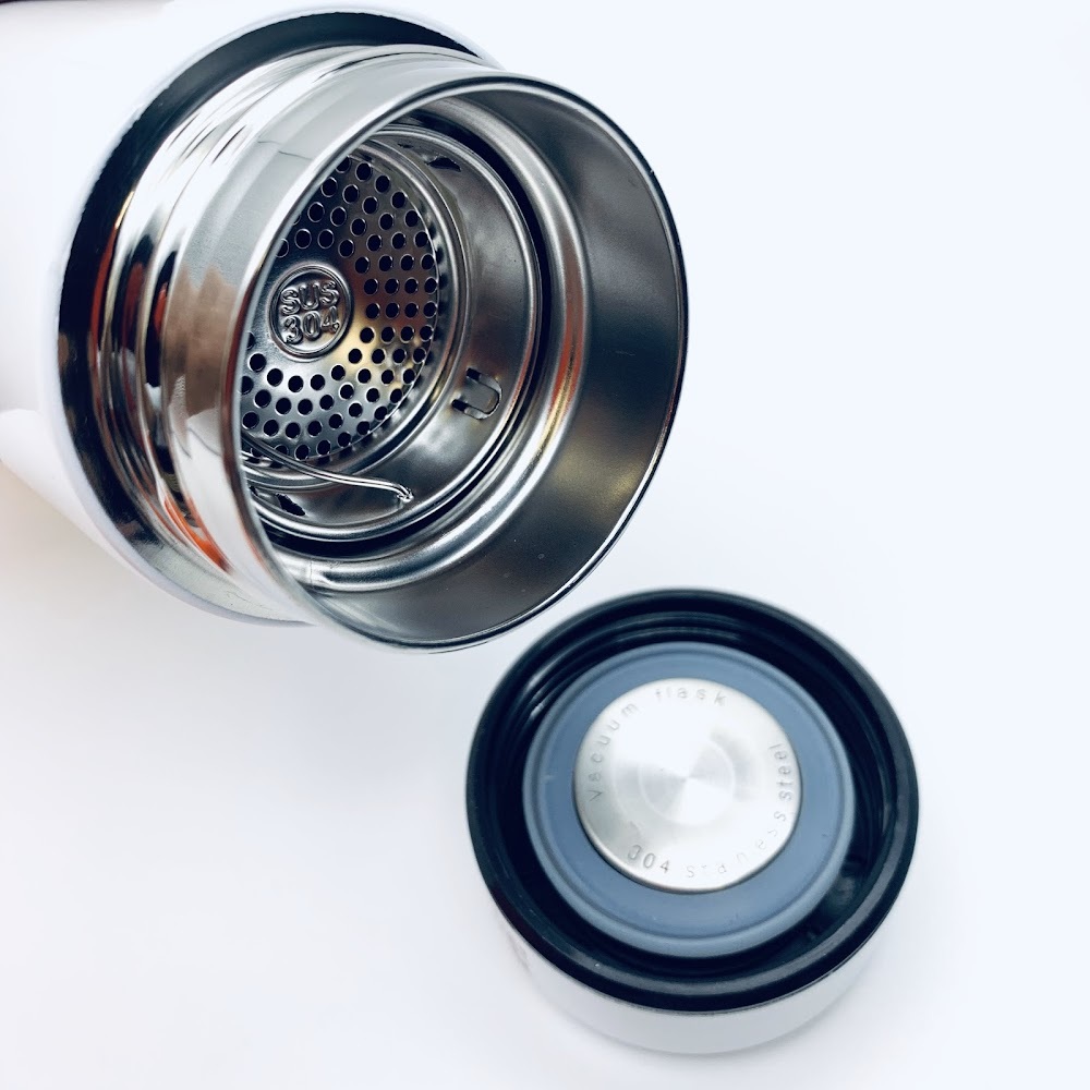 香港淳記 不銹鋼保溫壺 - 米黃色萬壽無疆 - 400 ML