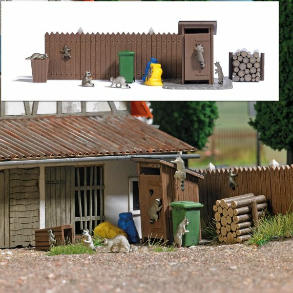 Busch 7922 HO規 Waschbären 野生浣熊