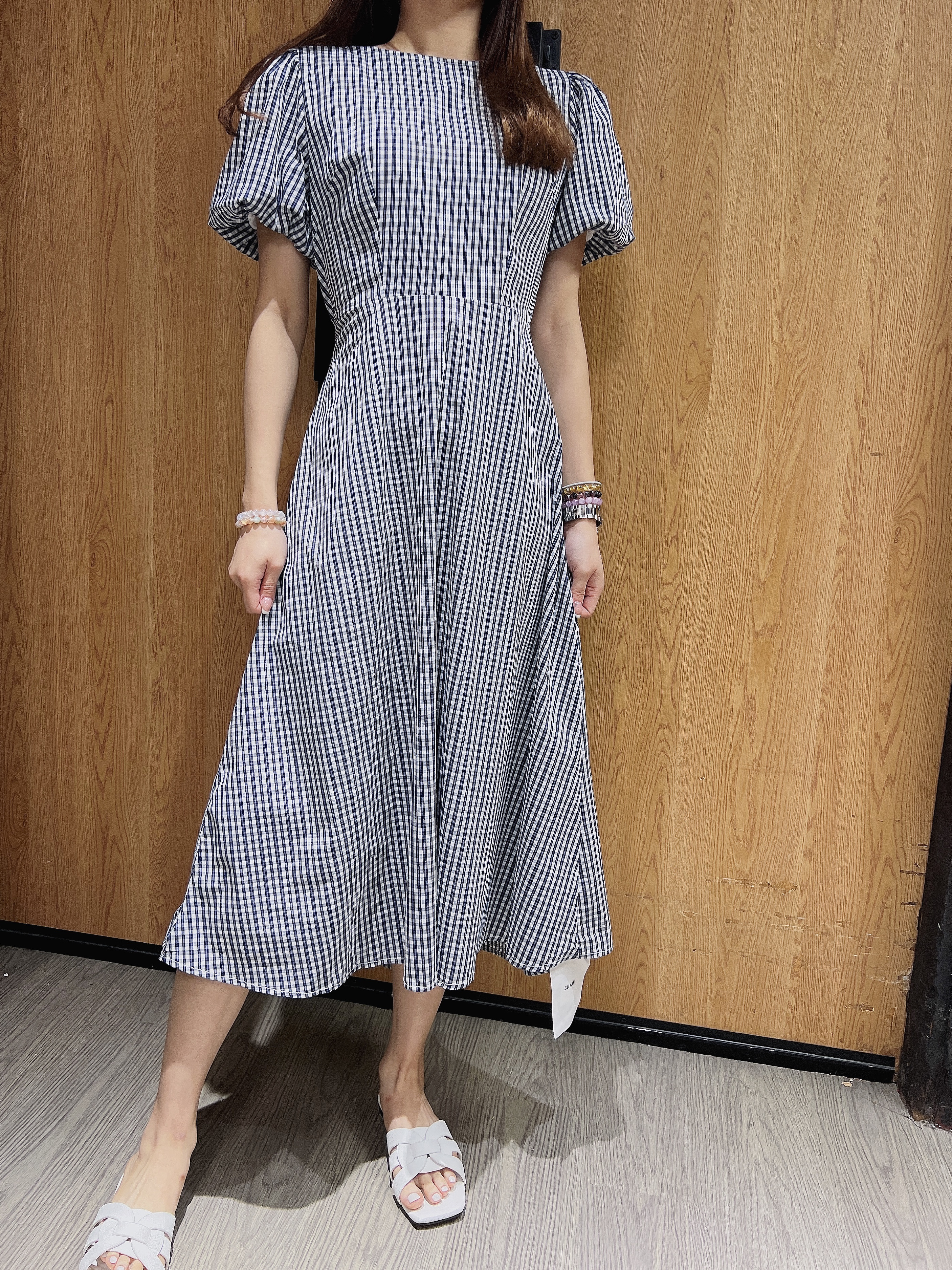 【Hoi2推介】後露背泡泡袖長OPS