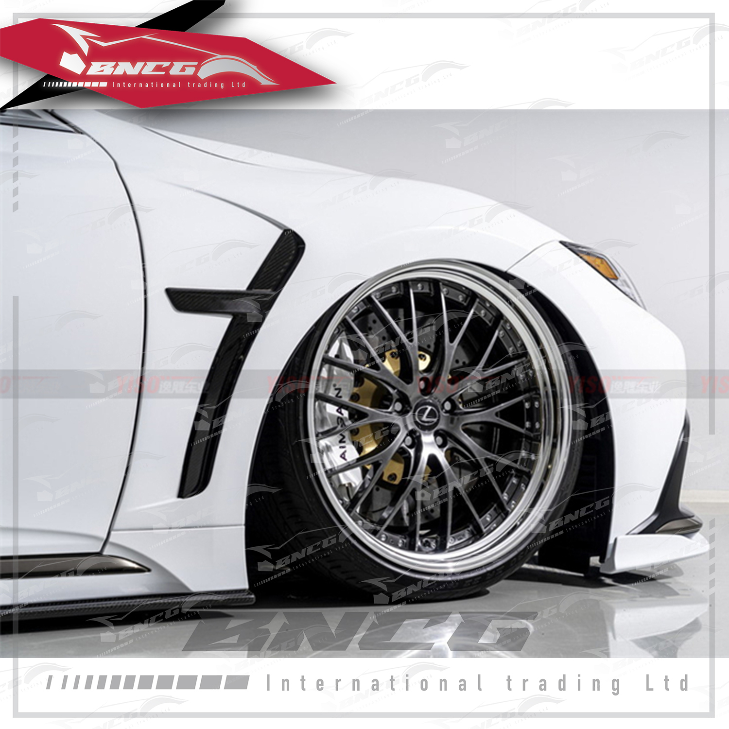 凌志 Lexus LS 改裝 碳纖維 外觀件 空力套件 Aimgain款 葉子板