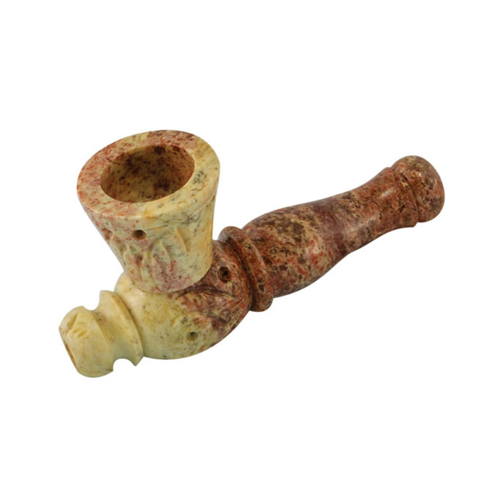 3.25" SMALL CARVED MARBLE STONE PIPE