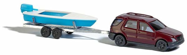 Busch 8334 N規 boat and trailer 拖著船的賓士 M
