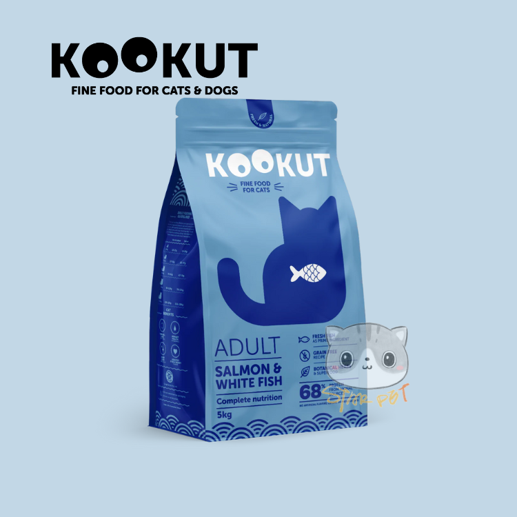KOOKUT Salmon & Whitefish Cat Food 1.5kg