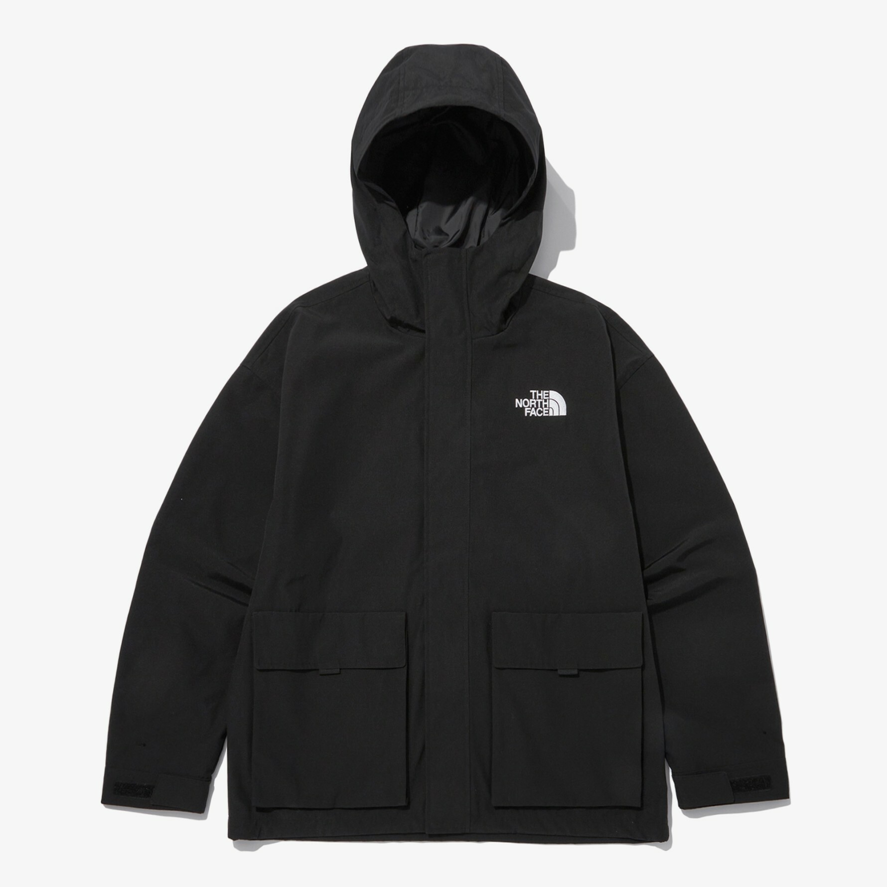 THE NORTH FACE CAMPER JACKET 男 防風 雙口袋 連帽外套 黑 NJ3BN55A