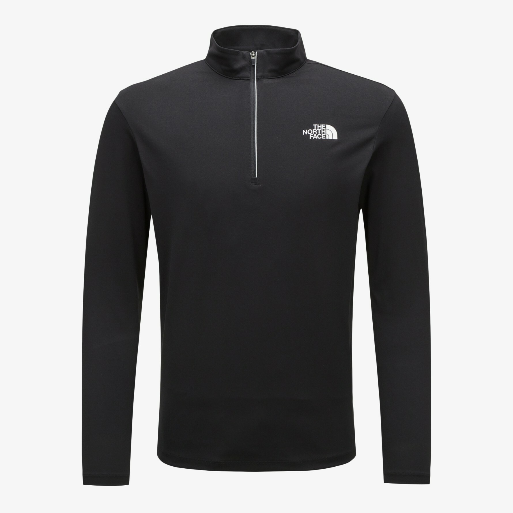 THE NORTH FACE BANFF L/S ZIP TEE 男 半拉鍊 長袖 黑 NT7LN50A