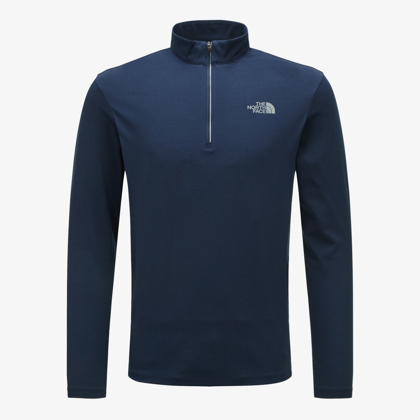 THE NORTH FACE BANFF L/S ZIP TEE 男 半拉鍊 長袖 深藍 NT7LN50B