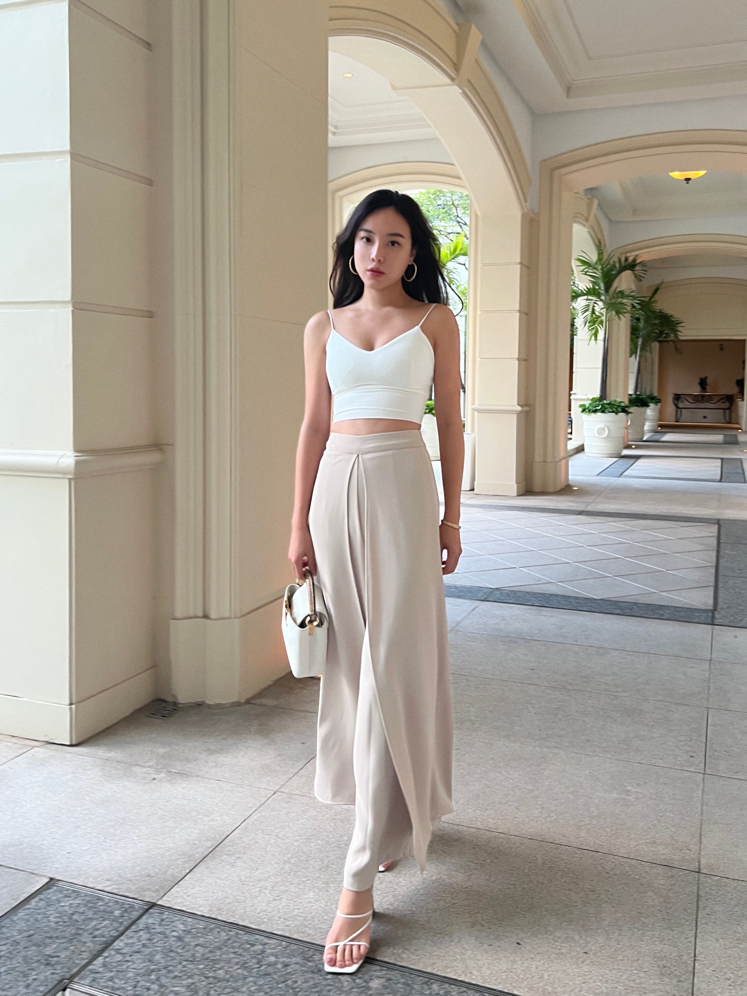 Cover 遮腿神器！雪紡飄逸長褲