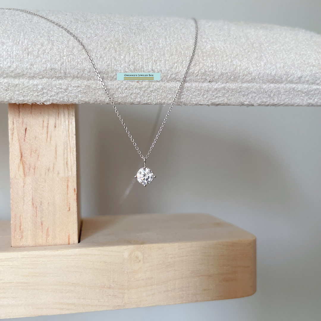 單顆水晶鑽項鍊