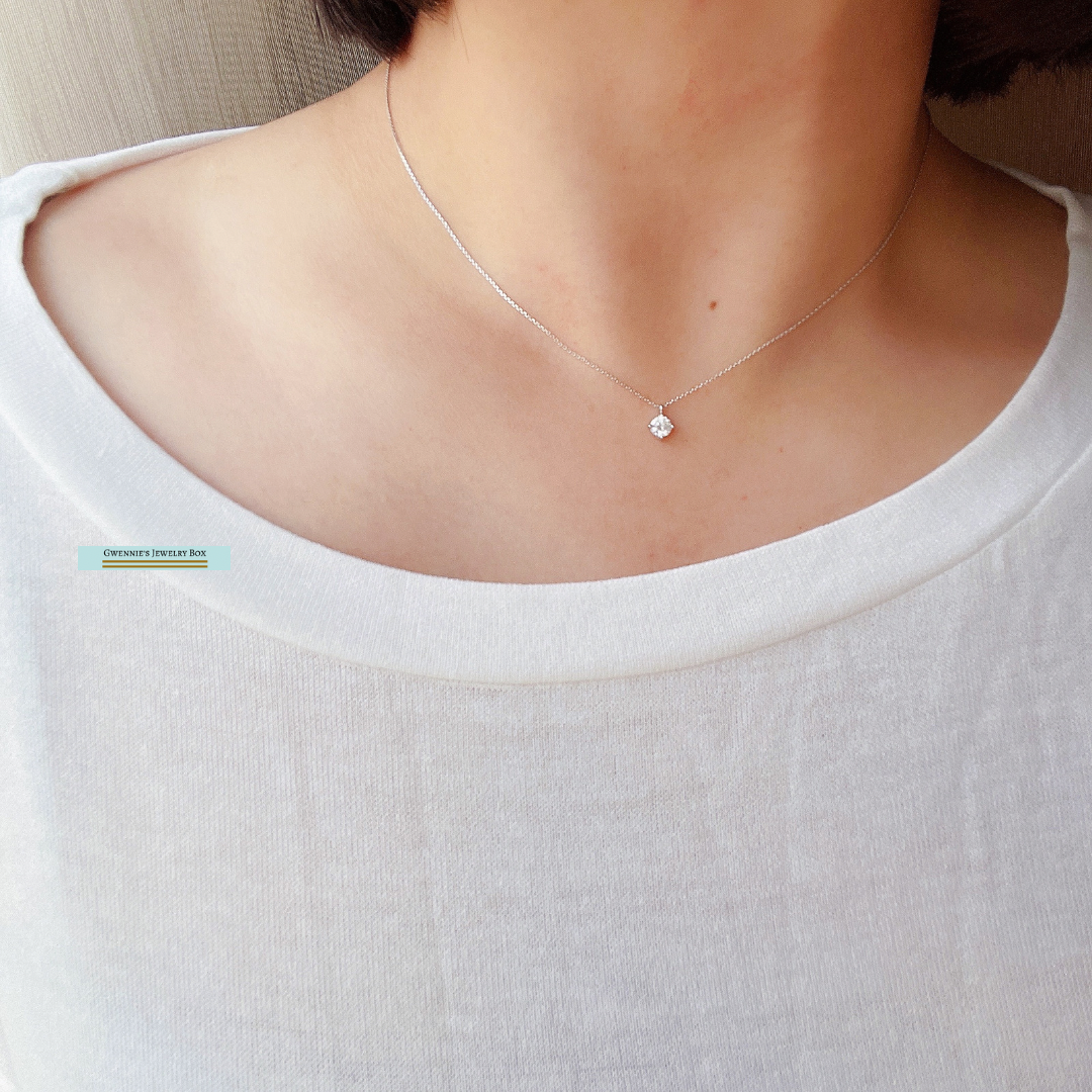 單顆水晶鑽項鍊