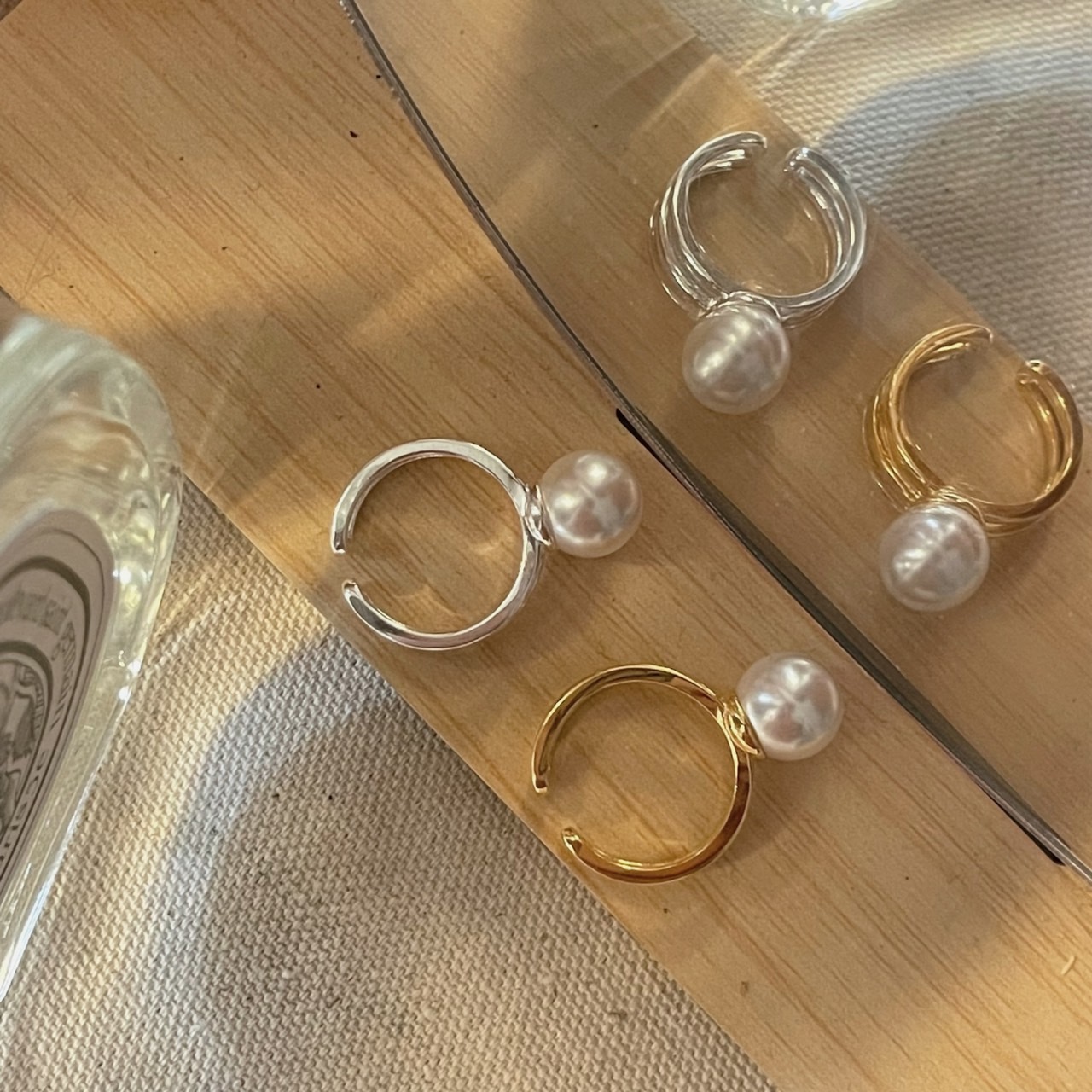 (夫人自訂款) 925 silver-A Pearl Ring