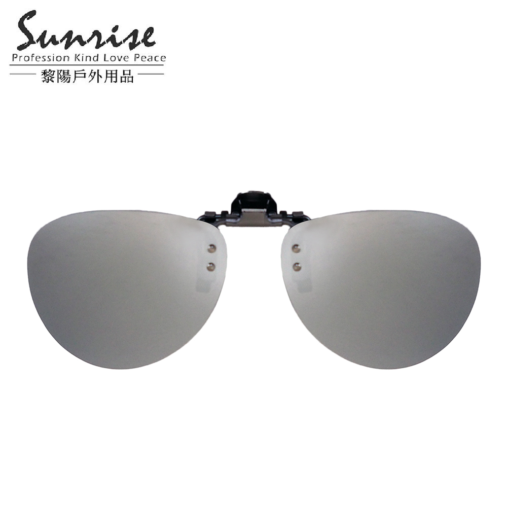 輕量夾式偏光太陽眼鏡 抗UV鏡片/可掀/夾式墨鏡/戶外旅遊 42CGA09015