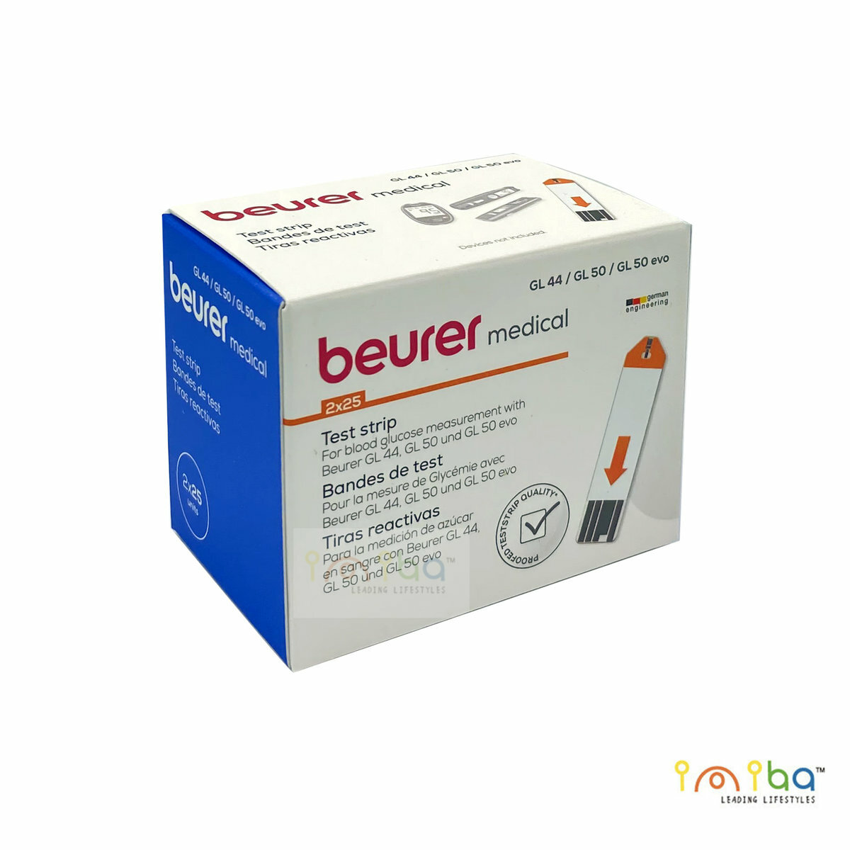Beurer GL44/50/55 (evo) (2x25) 血糖監測儀試紙