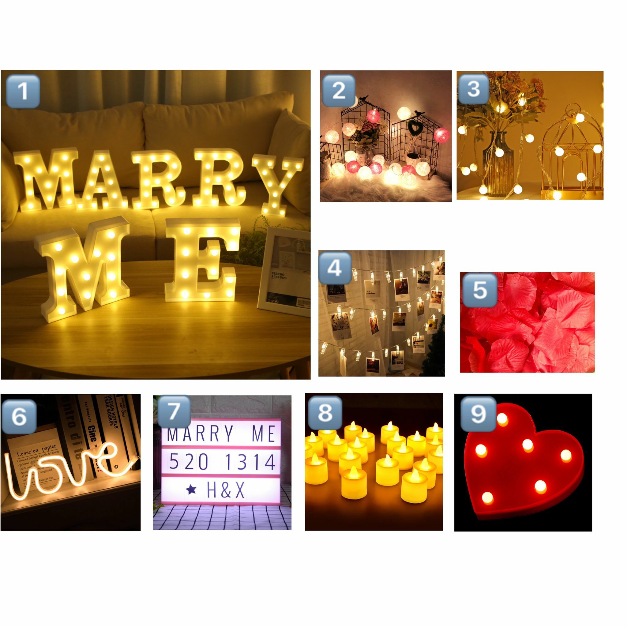 💎求婚佈置套裝H018 👉現貨