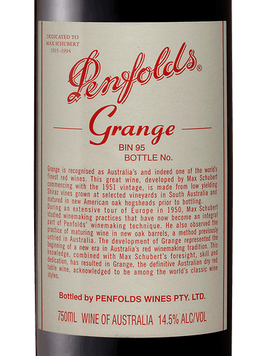 Penfolds Grange 2016 (RP99) (Gift Box)