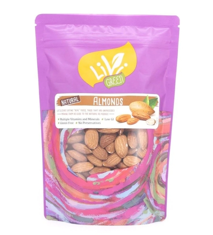 H1: Livi Green 天然無鹽香焗杏仁 220g