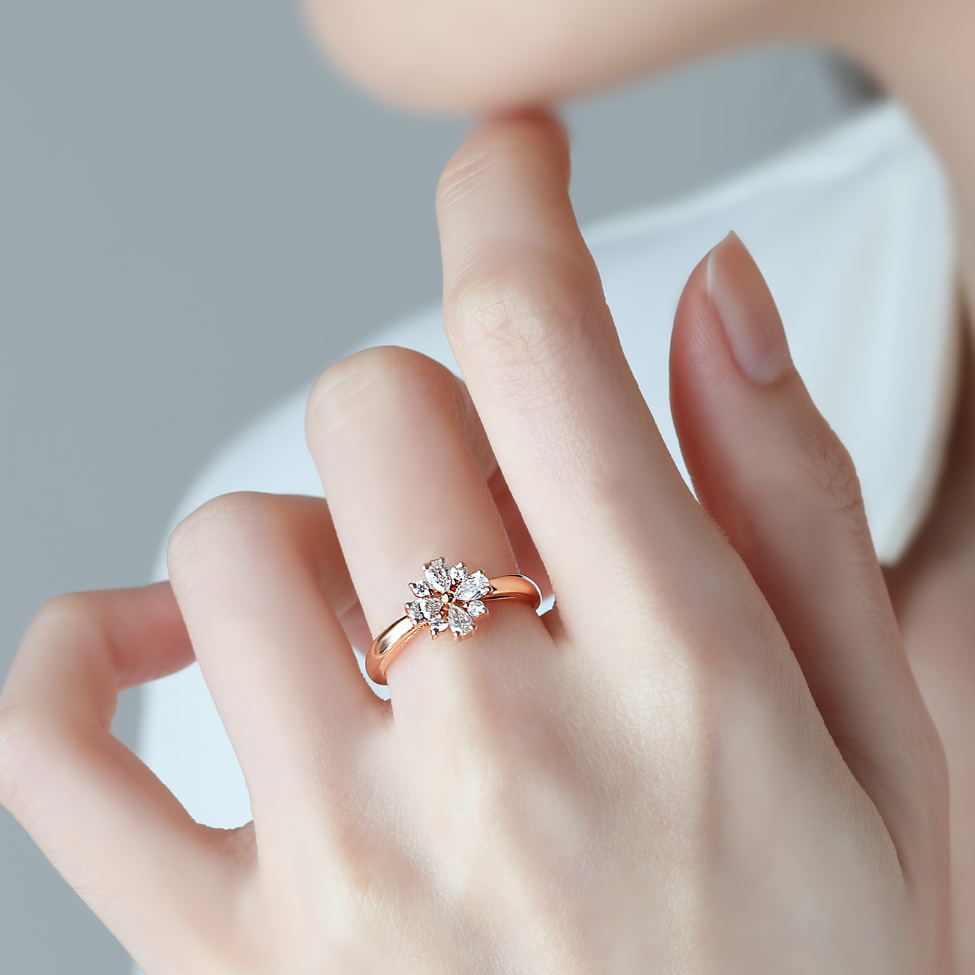 錦簇 — 45分鑽石戒指