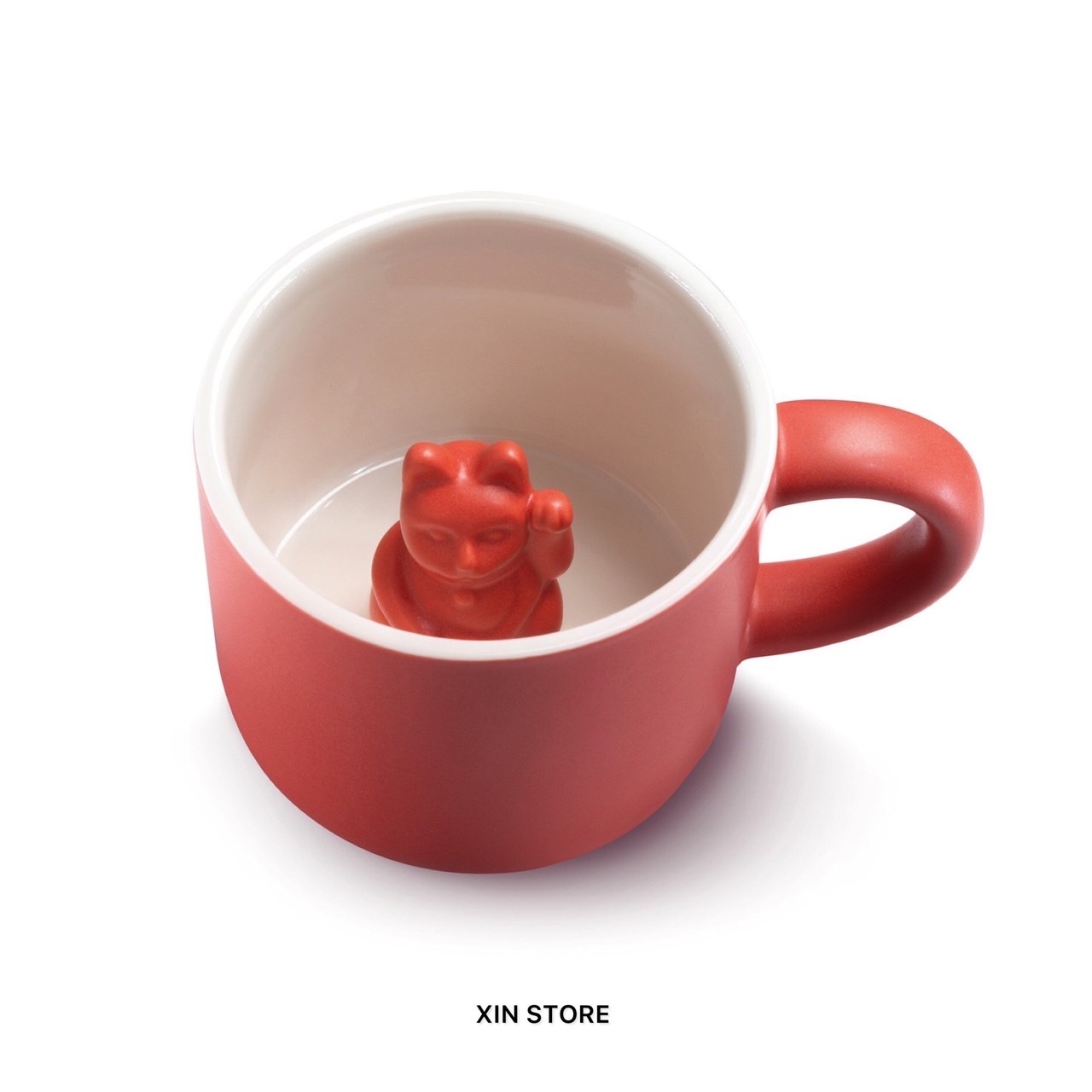 【現貨】DONKEY Lucky Cats 幸運 招財貓 Ｑ版 貓貓 彩色 馬克杯 四色