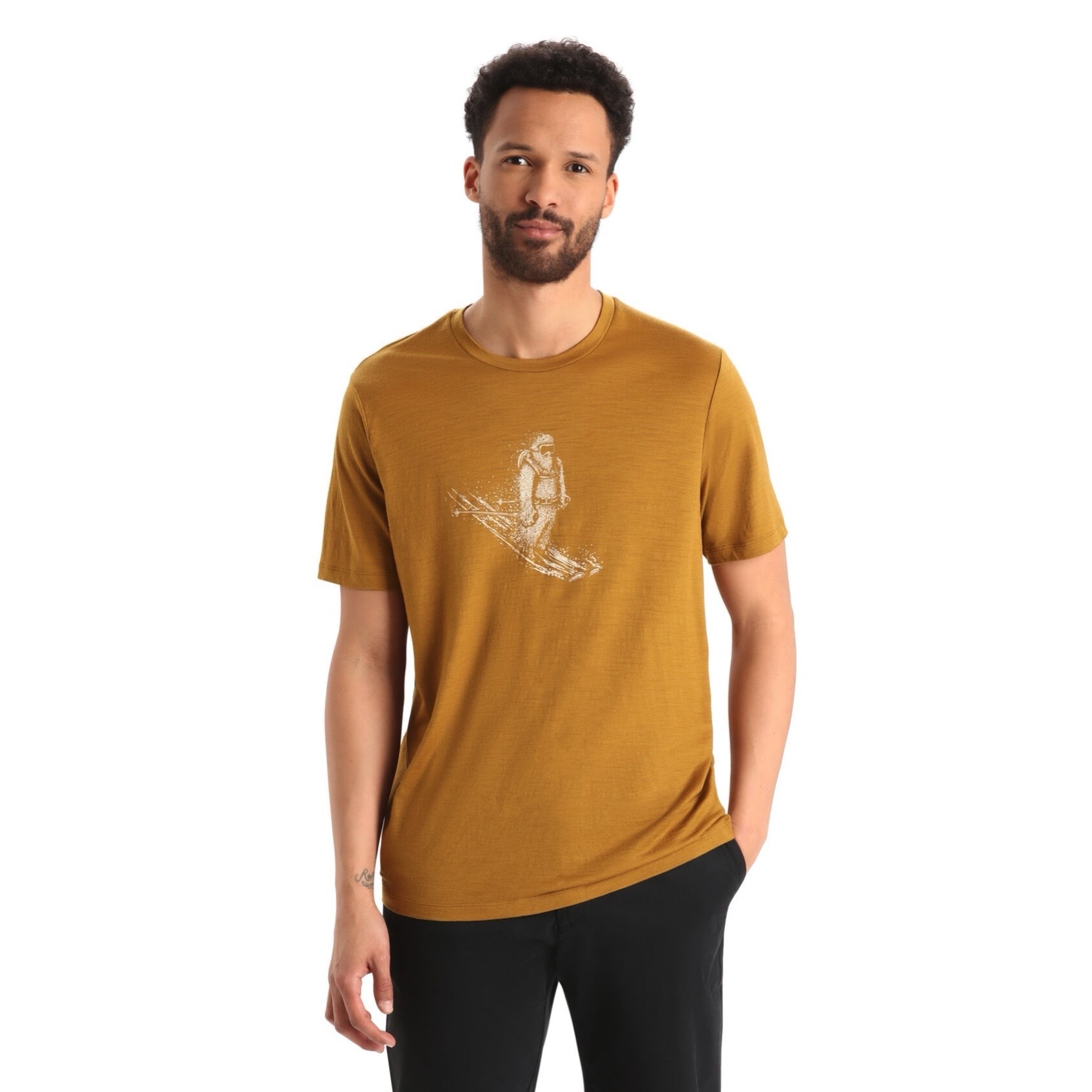 icebreaker Tech Lite II 羊毛圓領短袖上衣-AD150 (高山滑雪)