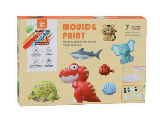 DIY石膏陶瓷塗鴉創意繪畫玩具 1011