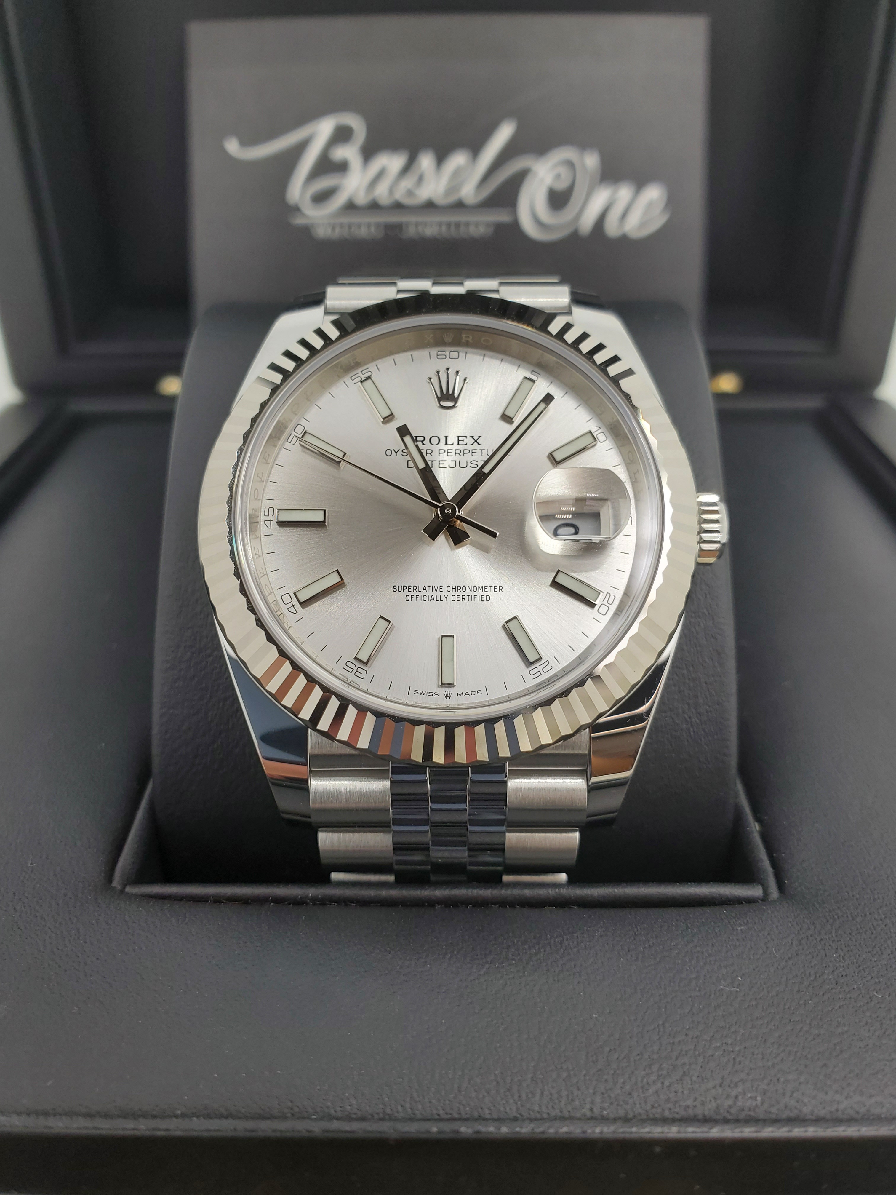 BRAND NEW ROLEX 126334 SILVER DIAL DATEJUST 41 JUBILEE STRAP STAINLESS STEEL