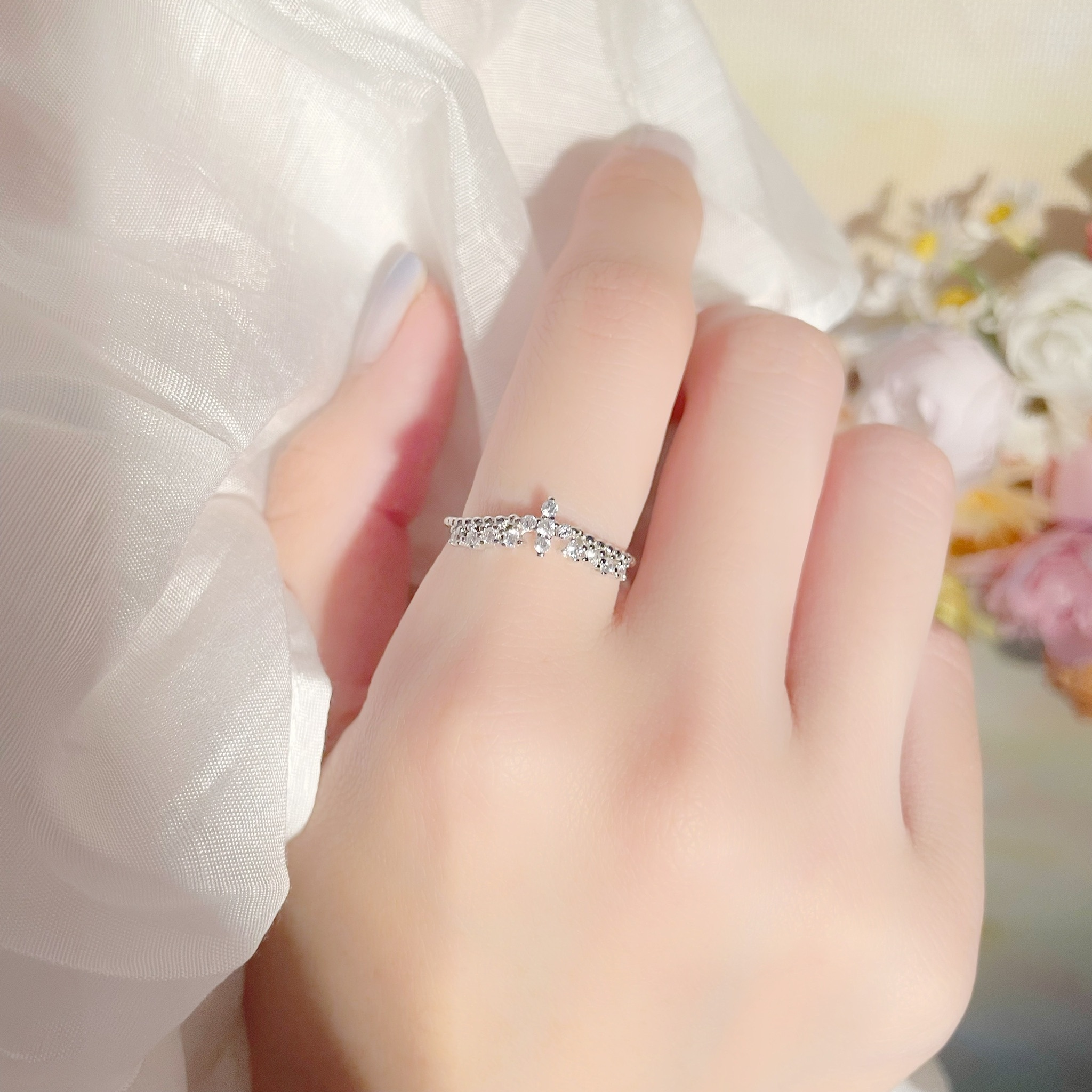 | 925純銀・ 白金 | 小感恩戒指  | RI0432 |