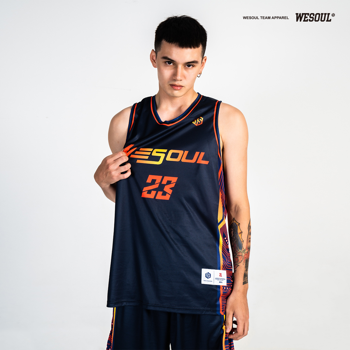 【WESOUL】WS010 全客製籃球服 （粒子流款）/ 客製隊徽，號碼，姓名不加價 / 球衣