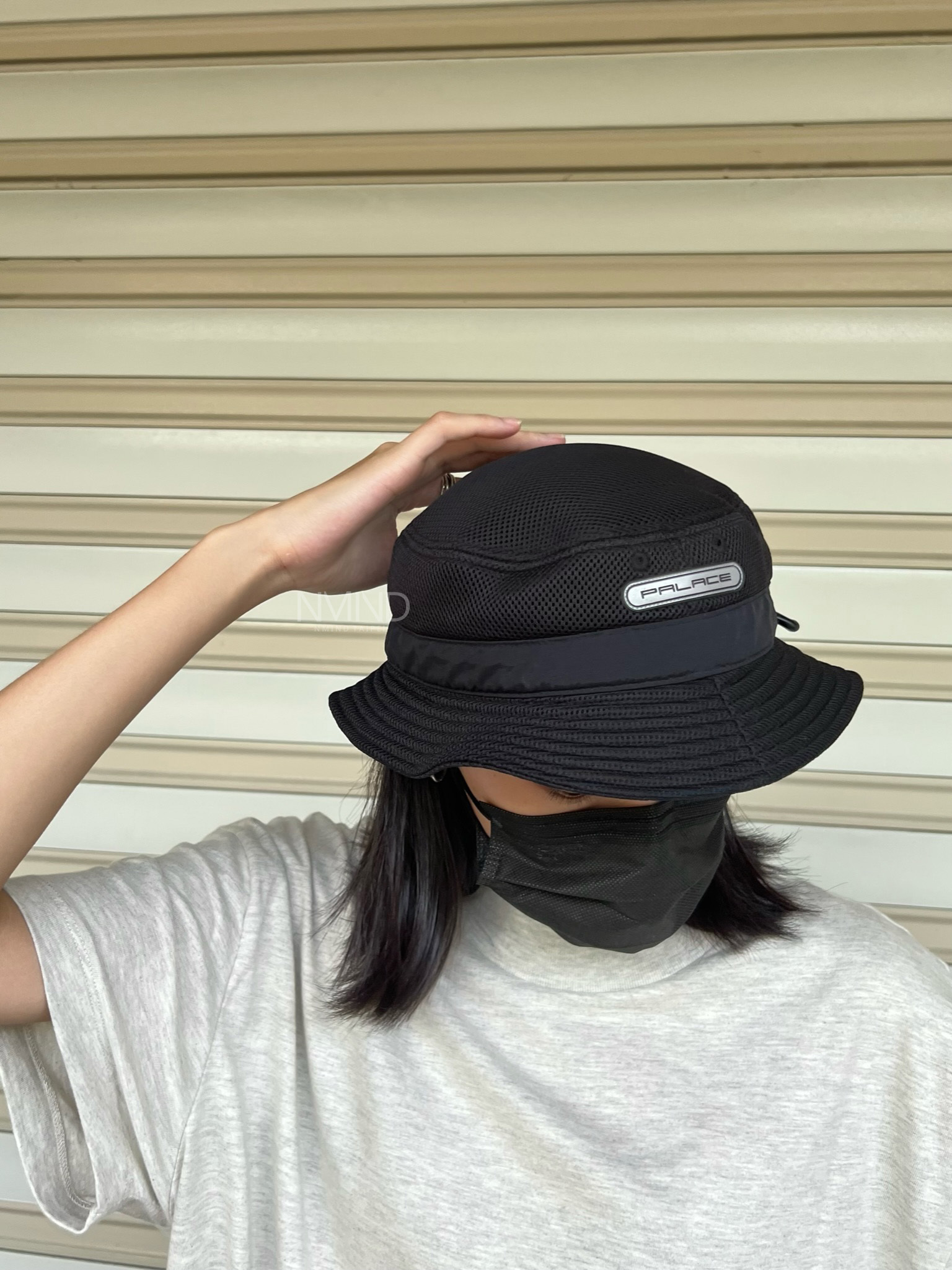 台北店限量專區㊙PALACE 抽繩 網狀漁夫帽 黑