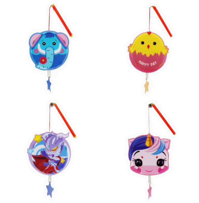 中秋節DIY燈籠發光PVC材料包 DL9739