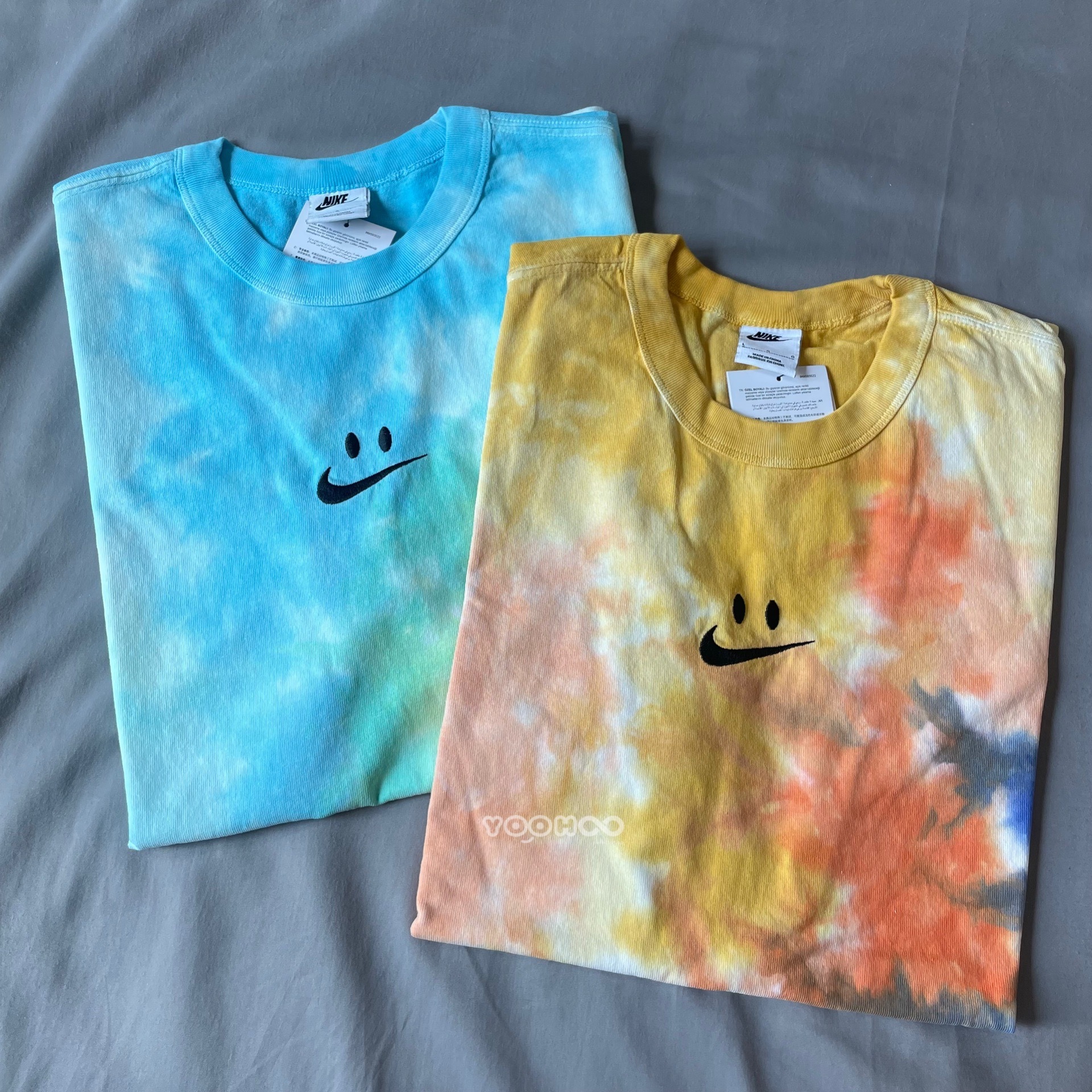 現貨┃NIKE NSW 渲染 紮染 笑臉 logo 電繡 刺繡  短T 男女 DX7849