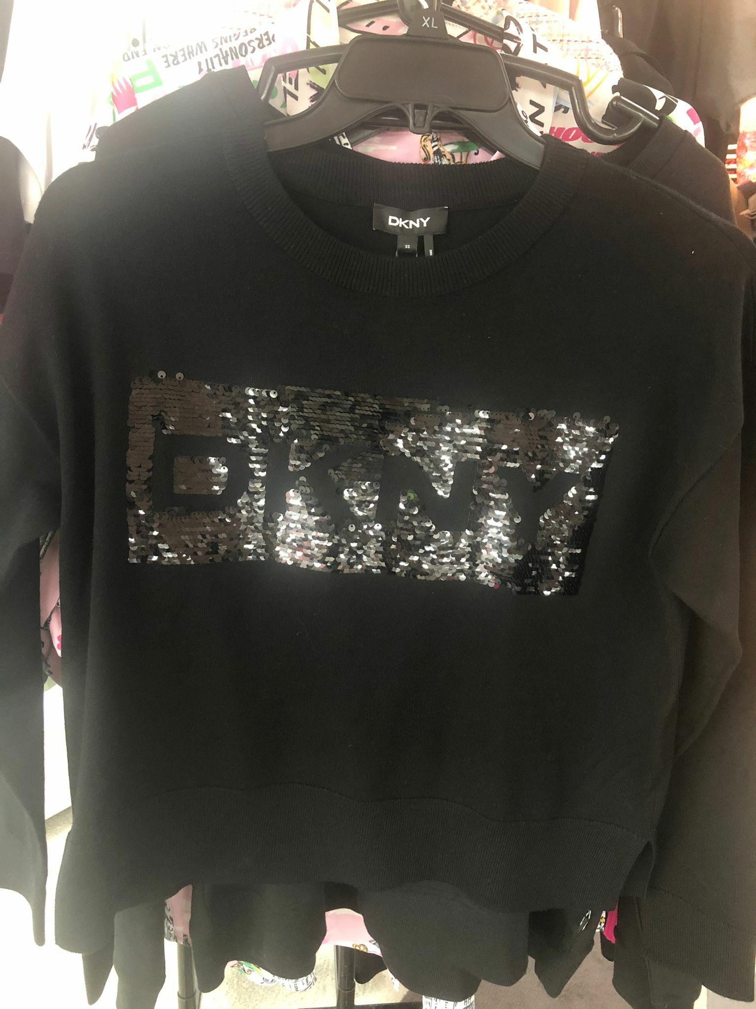 [S] DKNY WOMENS PULLOVER, BLACK, P1MSA055-BLACK (SD180)