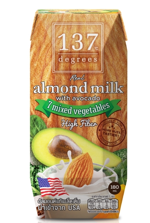 E1: 137 Degrees Nut Milk - Avocado Almond Milk (180ml)