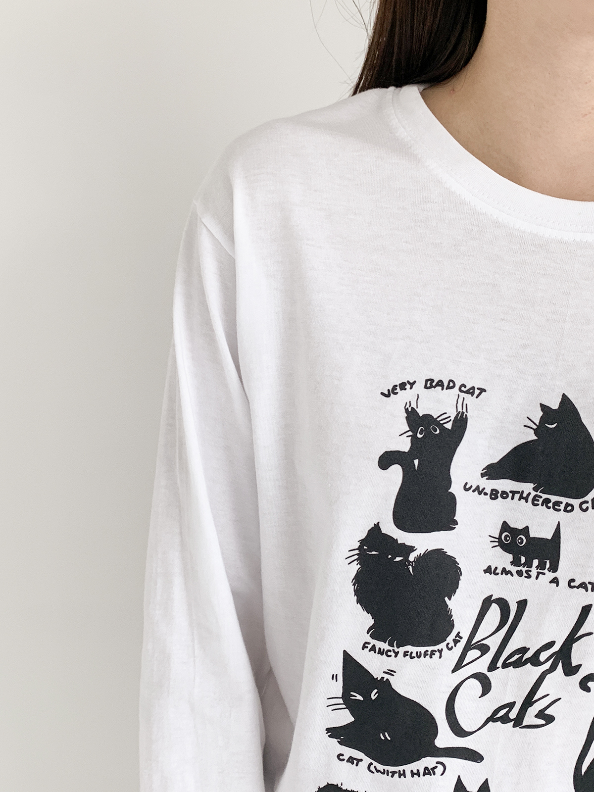 【現貨】韓國製黑貓大集合薄長袖T-shirt