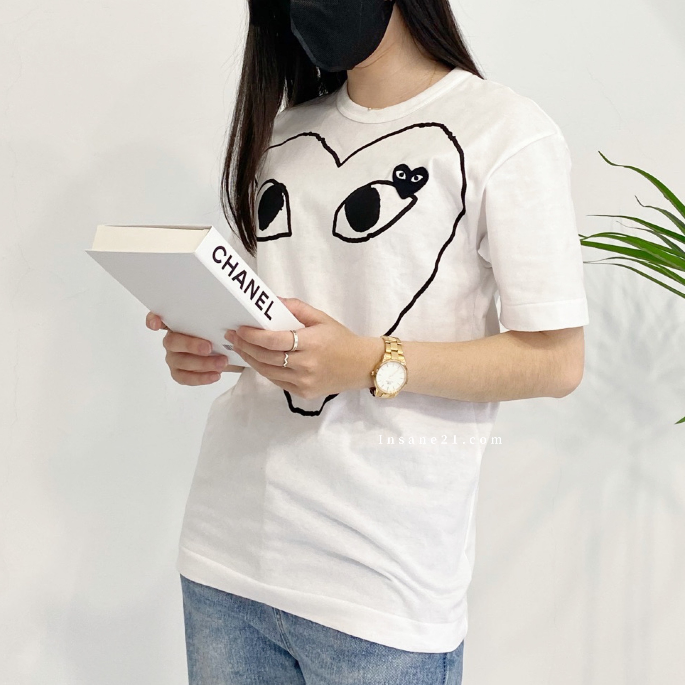 日本潮牌 Comme des GarcoNs 川久保玲 CDG 經典 簍空愛心 潮牌 play 純棉短袖 全新正品