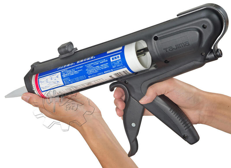 ＊中崙五金【附發票】TAJIMA 田島 CNV-BC 無推桿矽膠鎗-BC 全長不變 360度迴旋掛鉤 矽利康槍