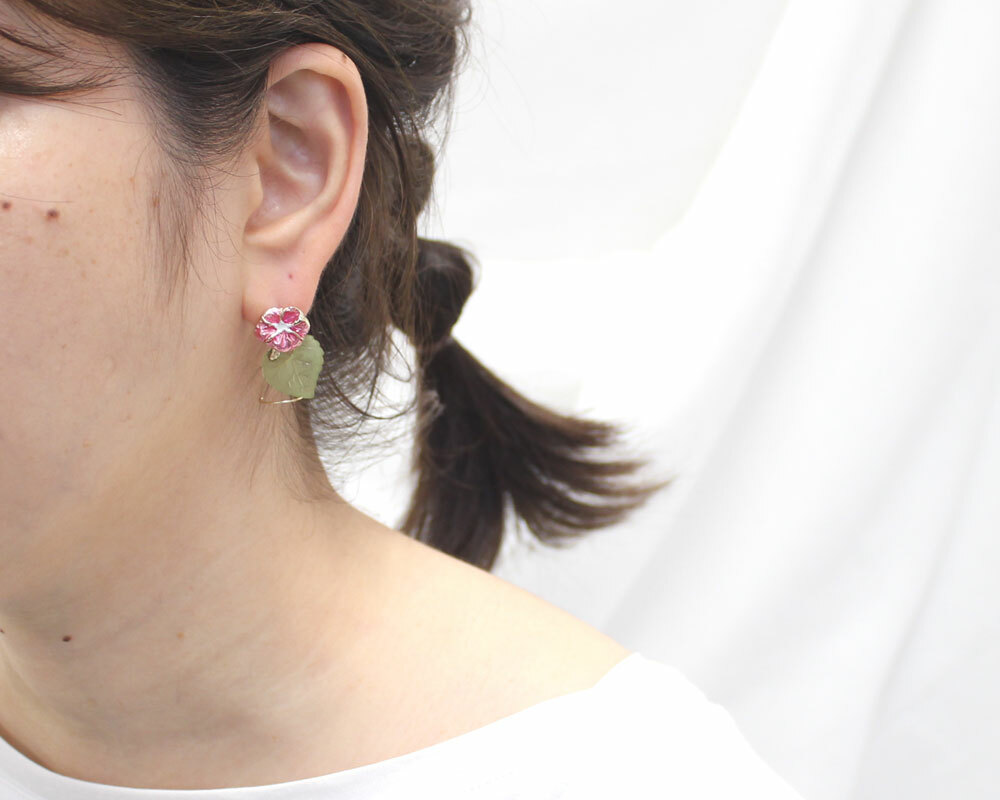 Farbe 牽牛花耳環