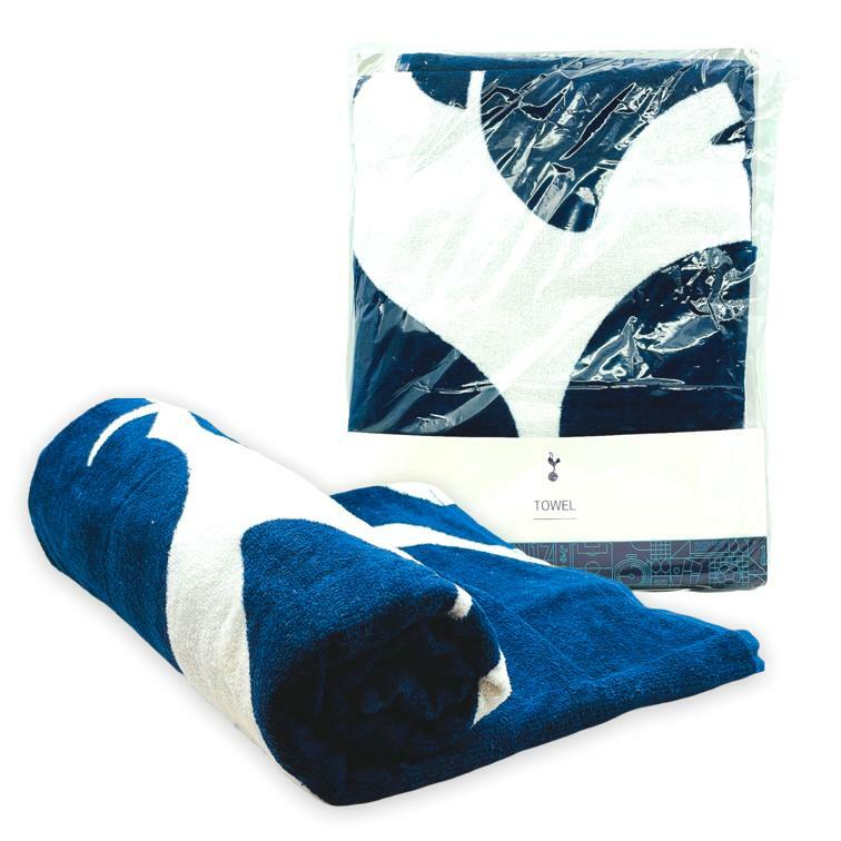 熱刺藍色圓紋大毛巾