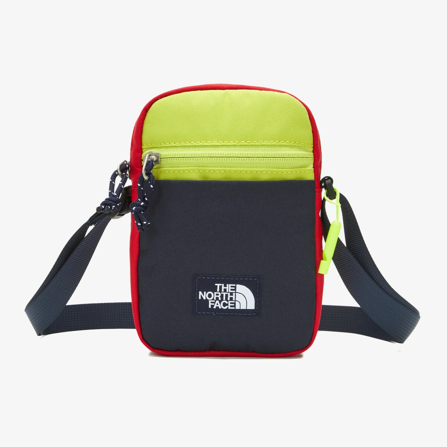 THE NORTH FACE KIDS 童 側背包 小包 螢光綠 藍 NN2PN52T